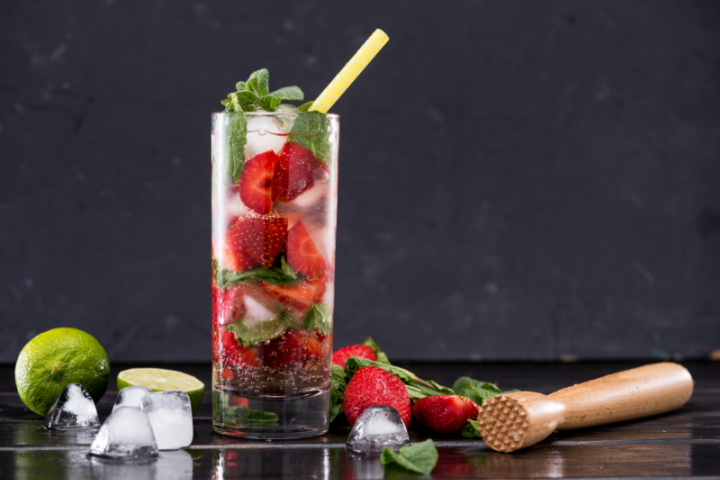 Strawberry Gin Mojito