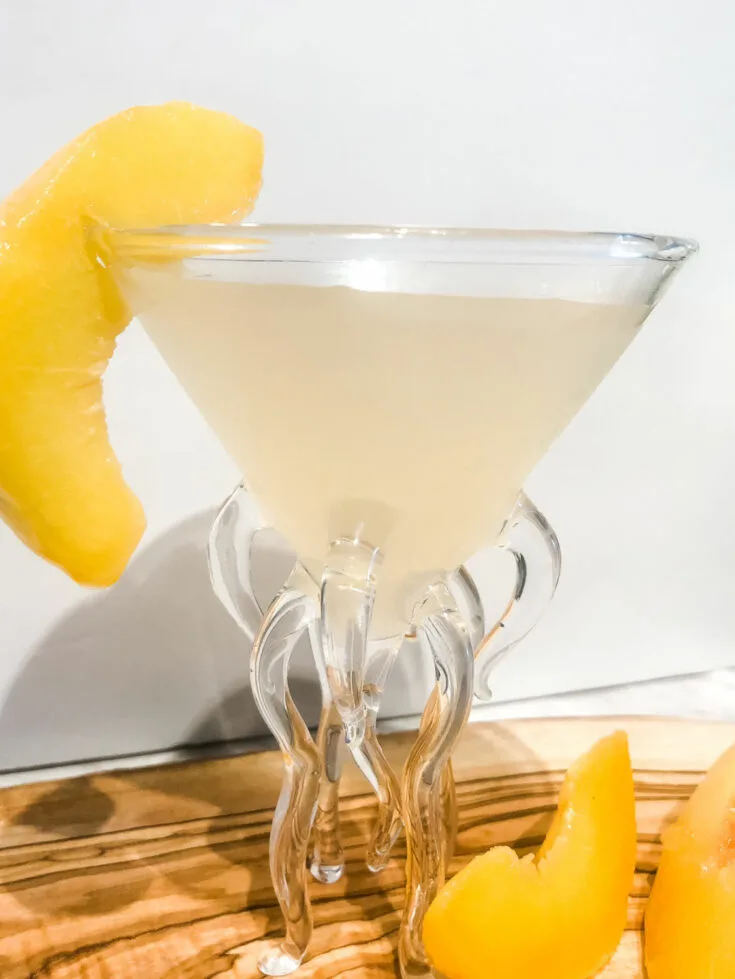 Tequila peach cocktail