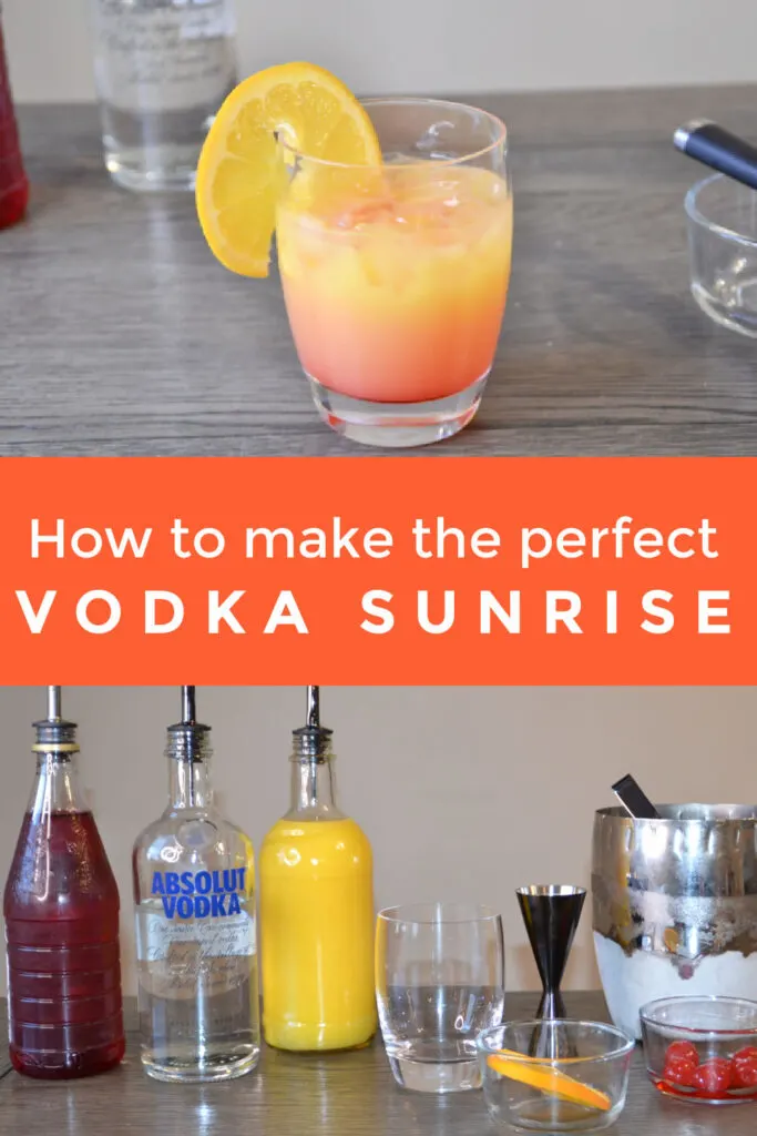 how to make a vodka sunrise