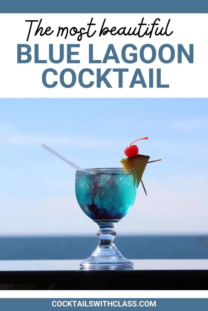 How to make a blue lagoon cocktail
