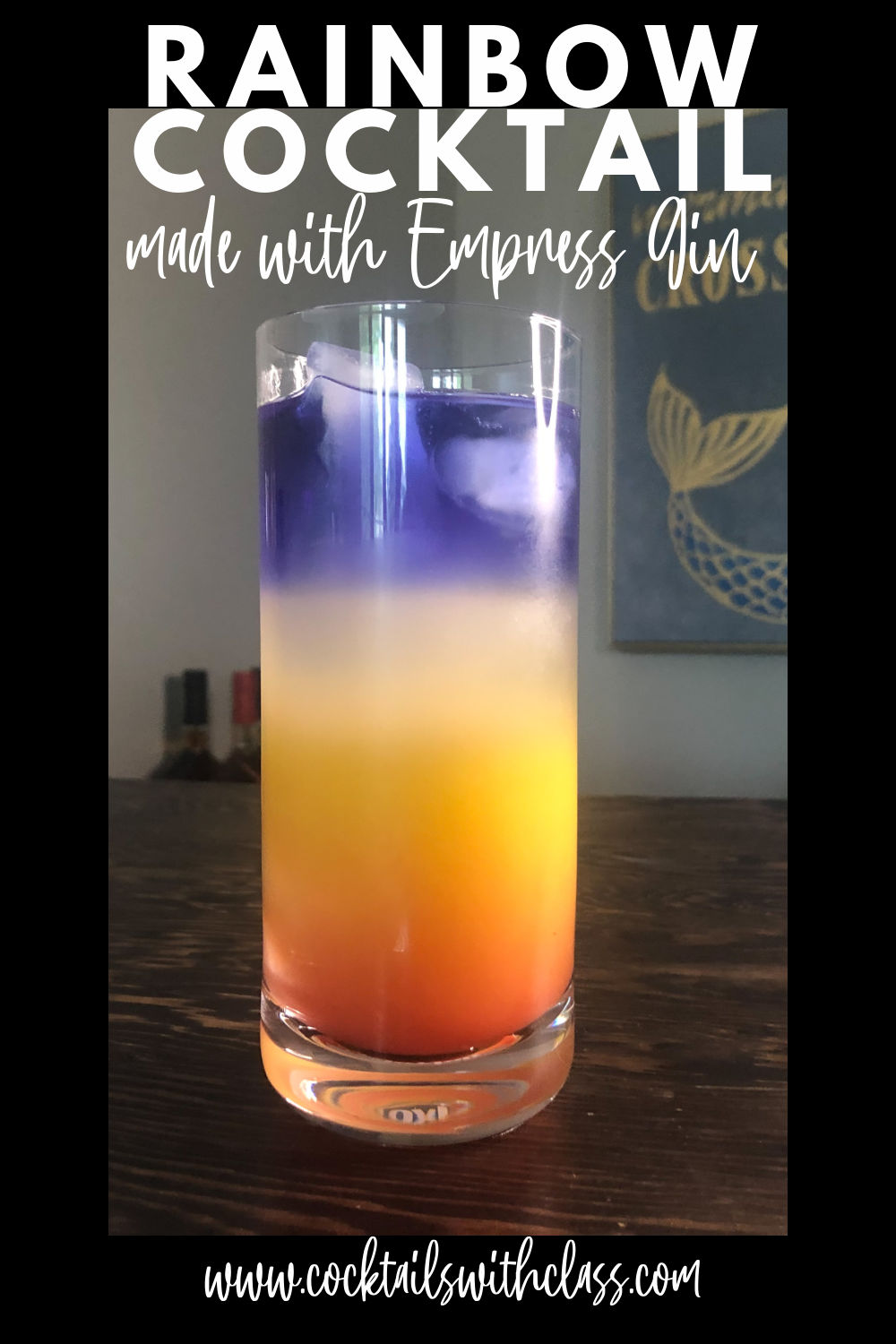 Empress 1908 Gin Cocktail (Rainbow/Pineapple)