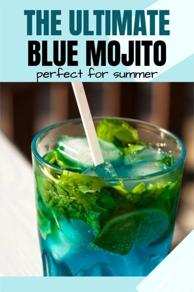 Blue Mojito cocktail