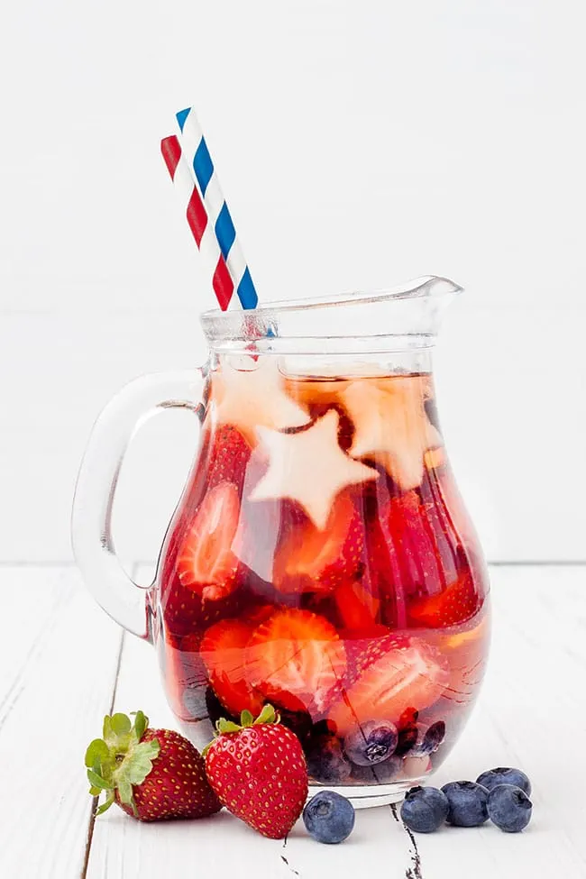 red white and blue drinks 