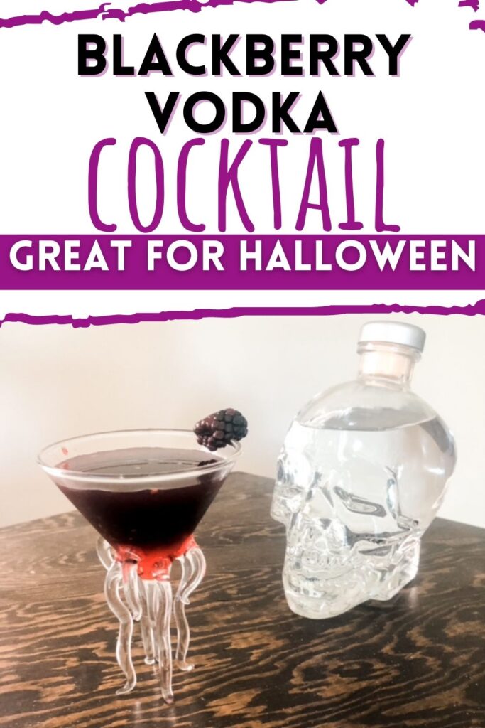Black vodka cocktail
