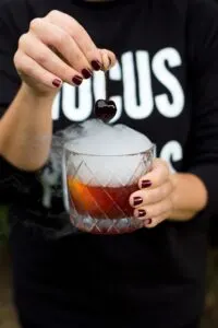 Halloween Old Fashioned cocktail