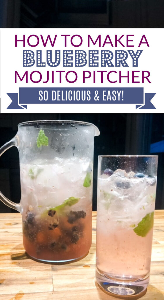 Blueberry mojito pitcher recipe