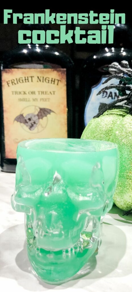 The Frankenstein Drink - Green Halloween Cocktail