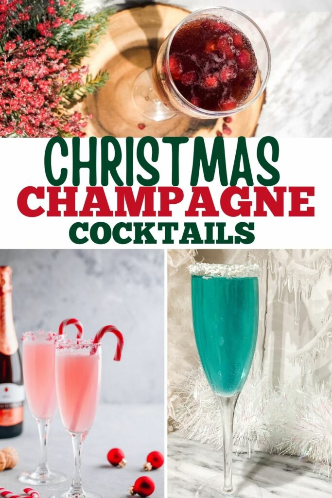 Christmas champagne cocktails