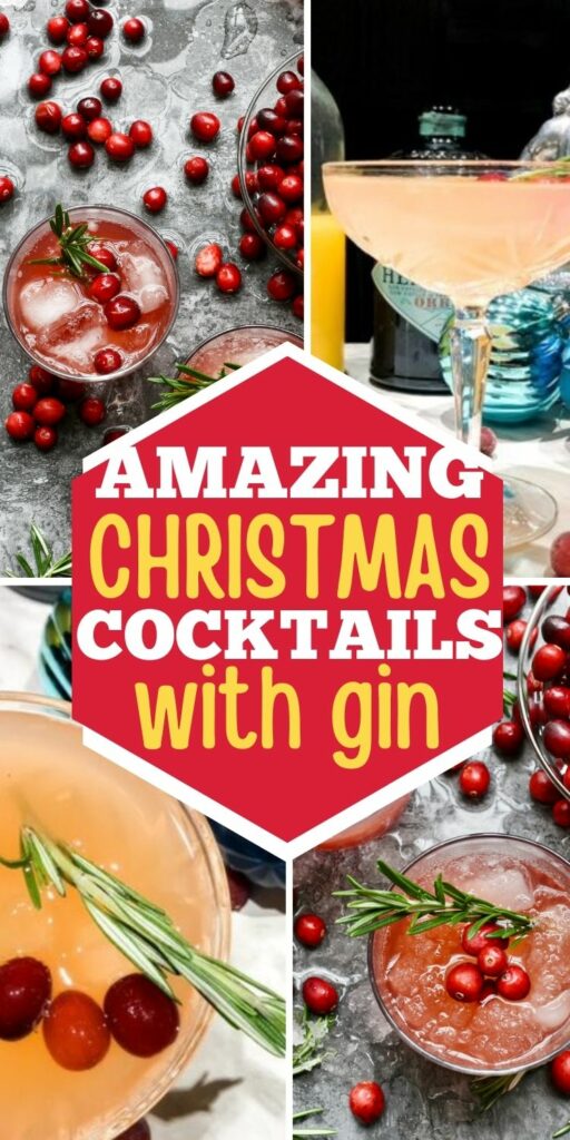 Christmas gin cocktails 
