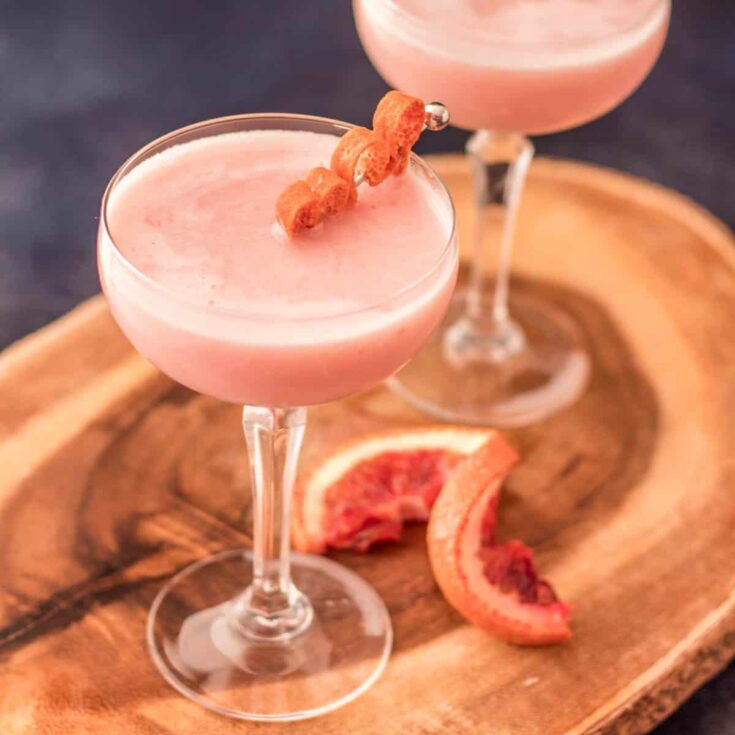 Blood orange pisco sour