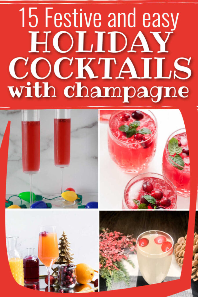 Christmas cocktails using Prosecco