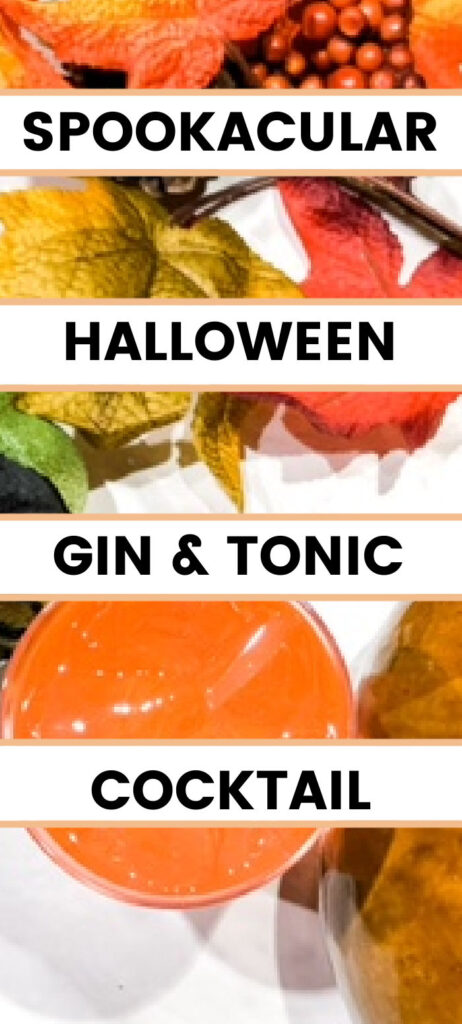 Halloween gin cocktails