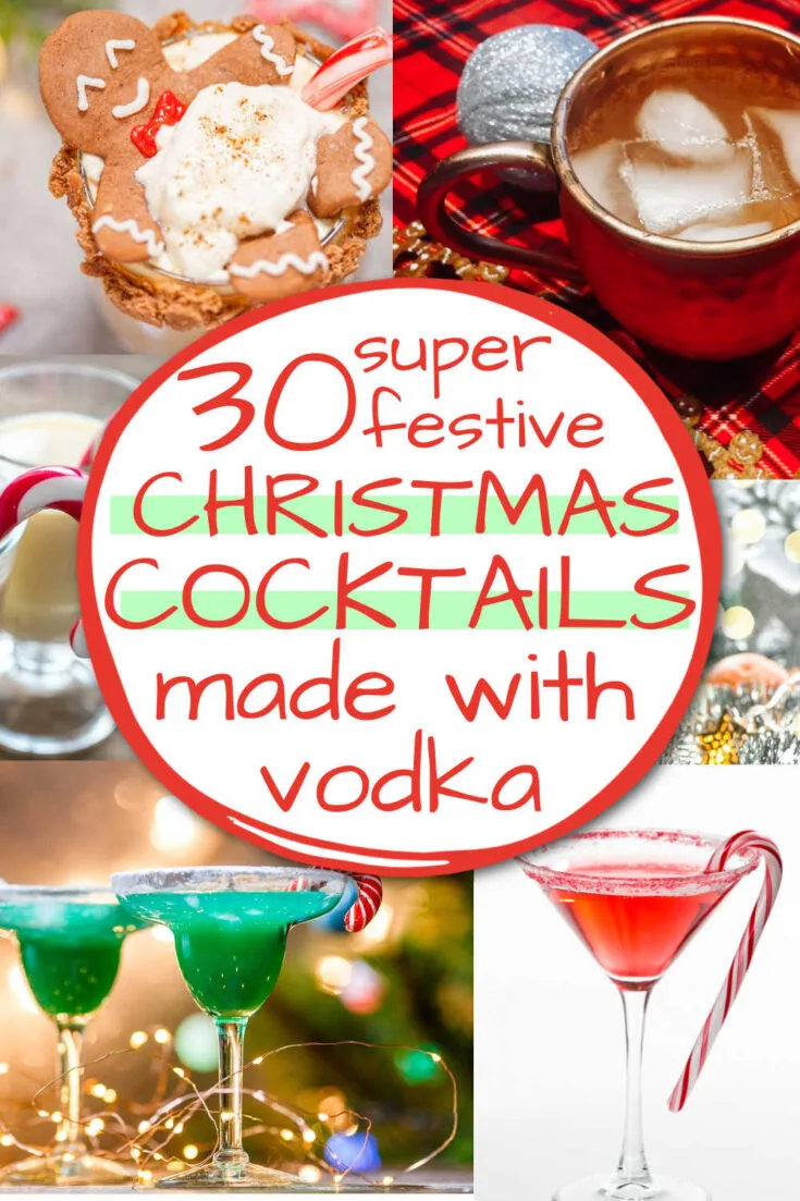 Christmas cocktails with vodka