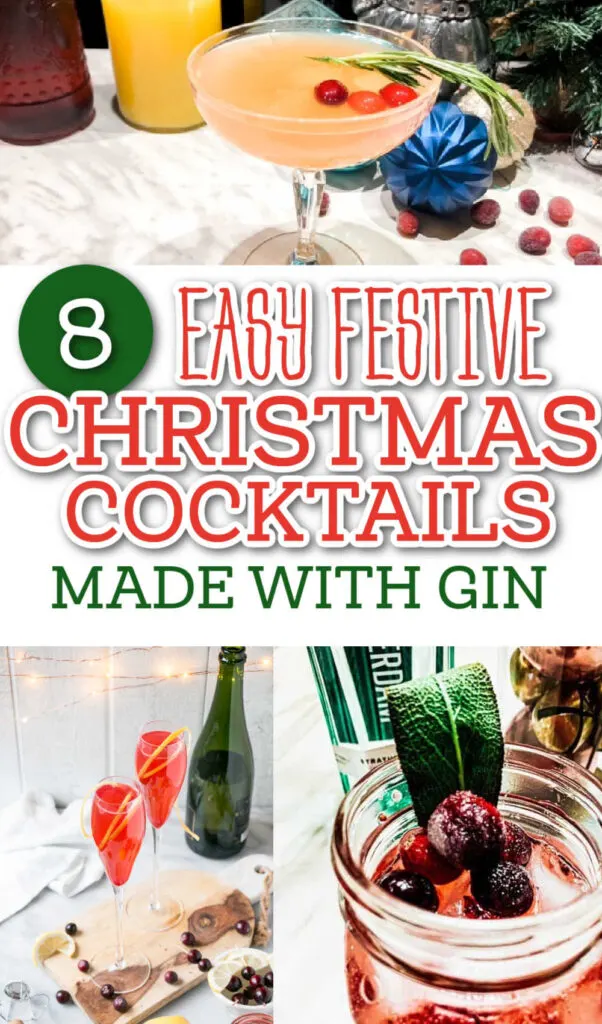 Christmas gin cocktails