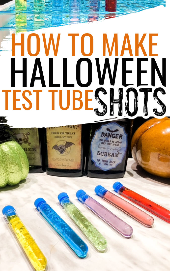 Halloween test tube shots