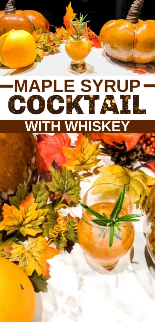 maple syrup cocktail with whiskey