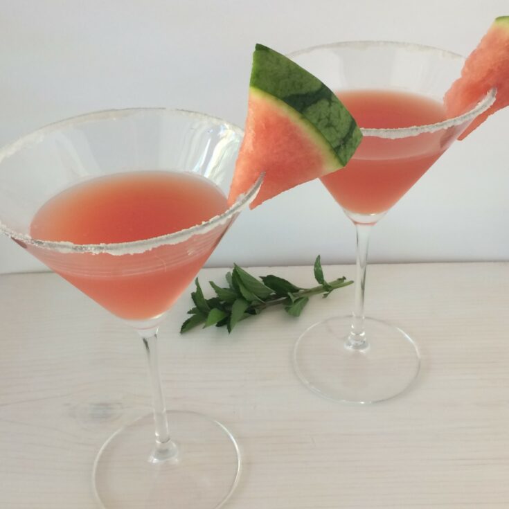 watermelon pink cocktails