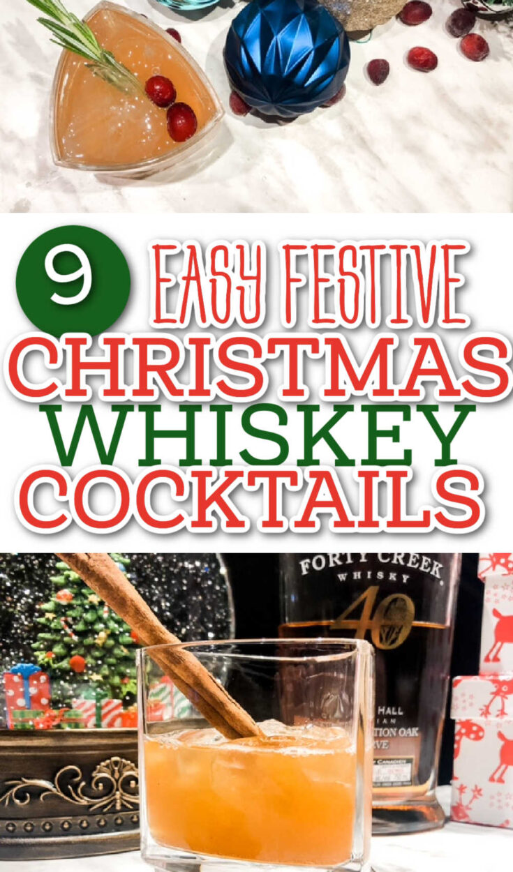Christmas whiskey cocktails