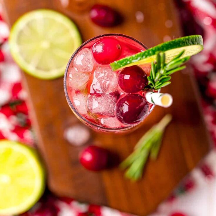 winter gin and tonic