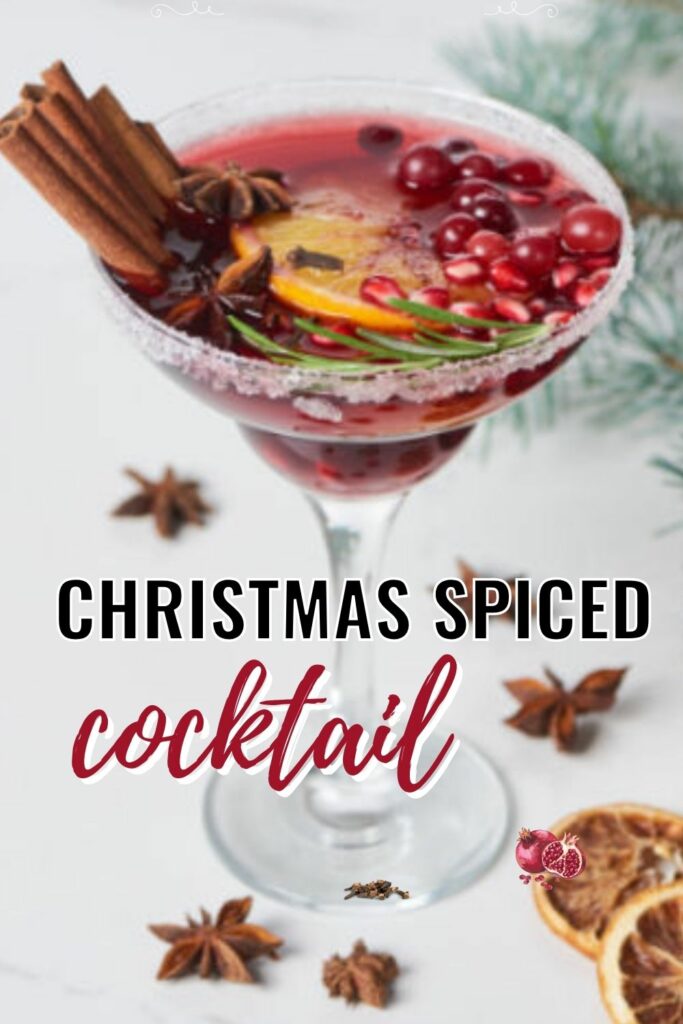 Christmas spiced cocktail