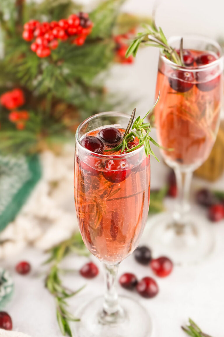 Poinsettia cocktail