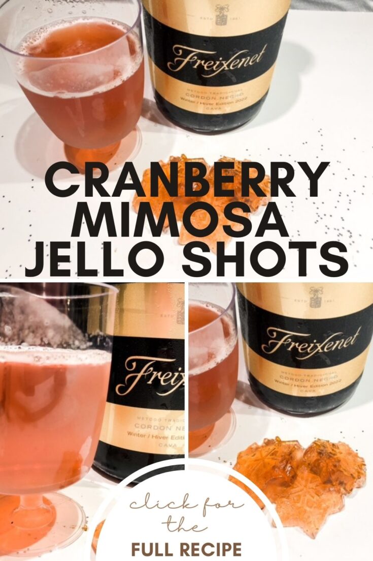 cranberry mimosa jello shots