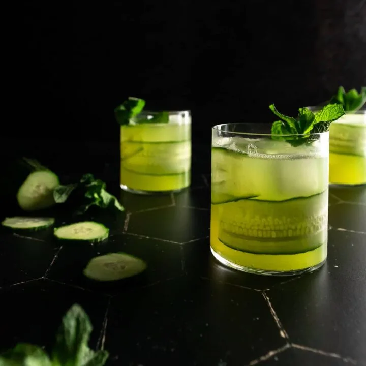 cucumber mojito green cocktail