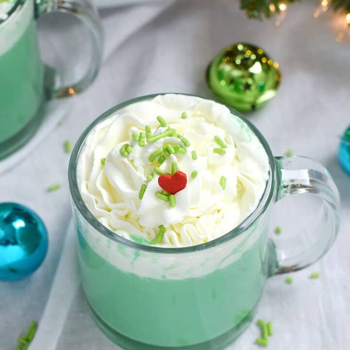 green spiked hot chocolate
