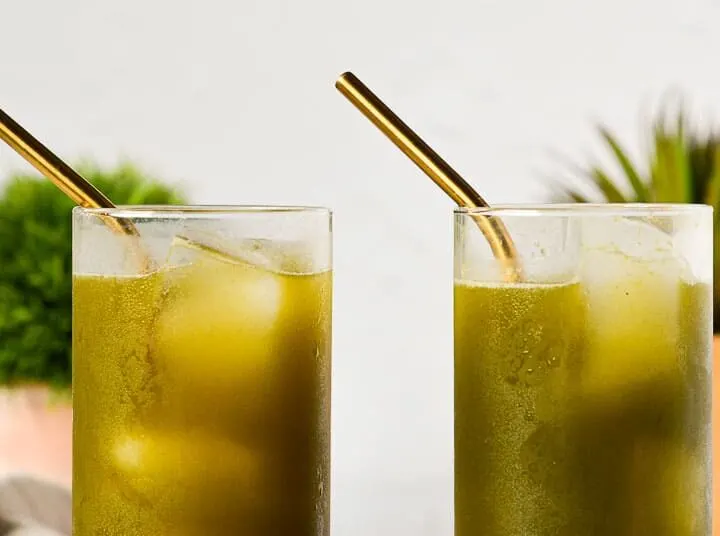 matcha gin fizz