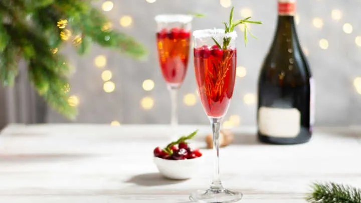 cranberry champagne cocktail