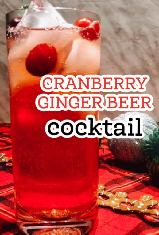 Cranberry Ginger Beer Cocktail For The Holidays
