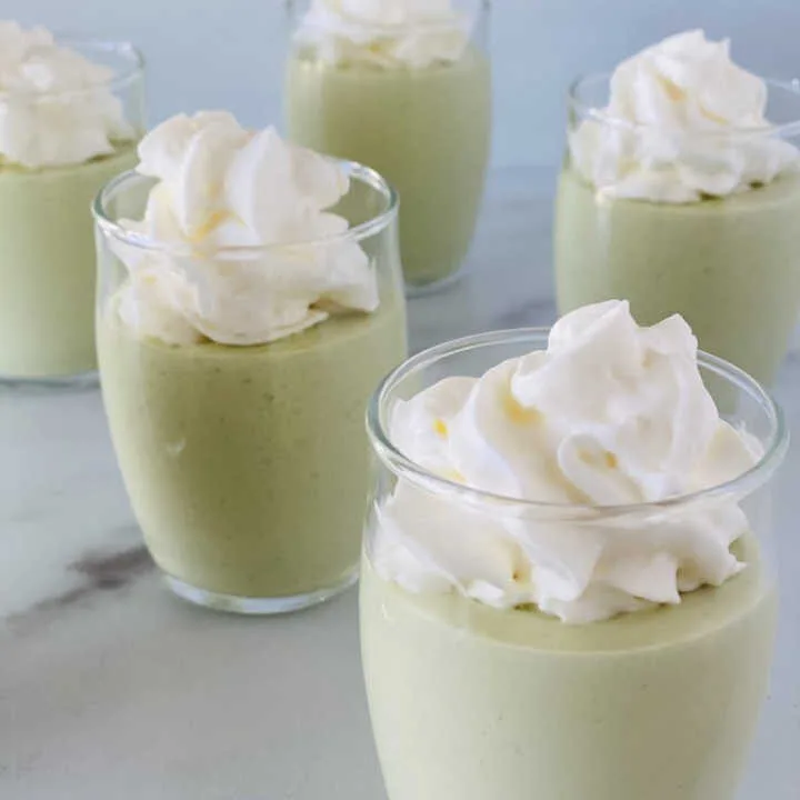 green pudding shots