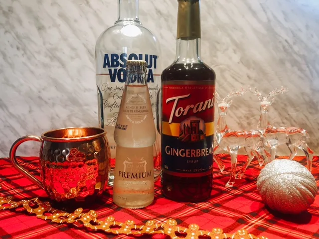 Gingerbread Moscow Mule cocktail recipe