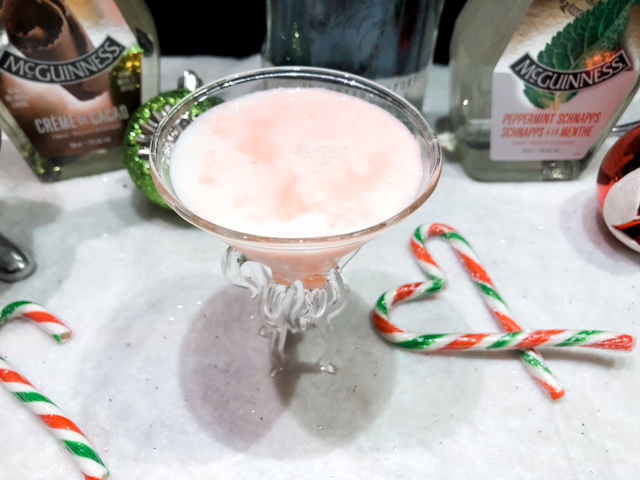 candy cane vodka cocktail