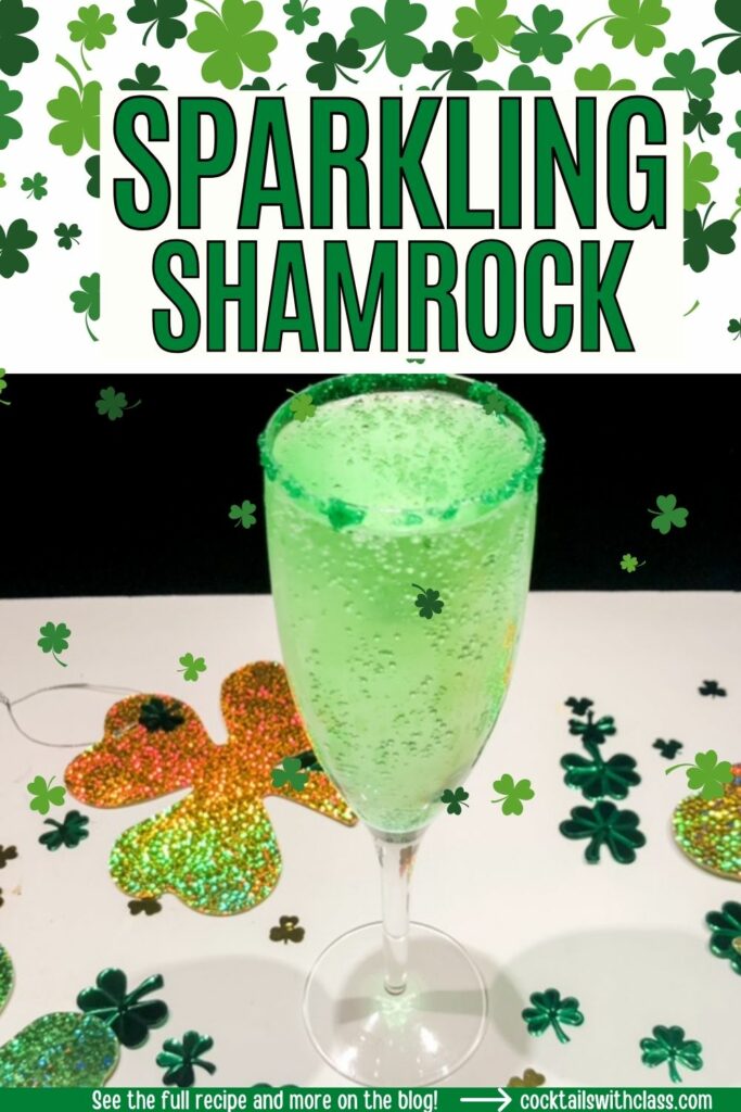 sparkling shamrock cocktail