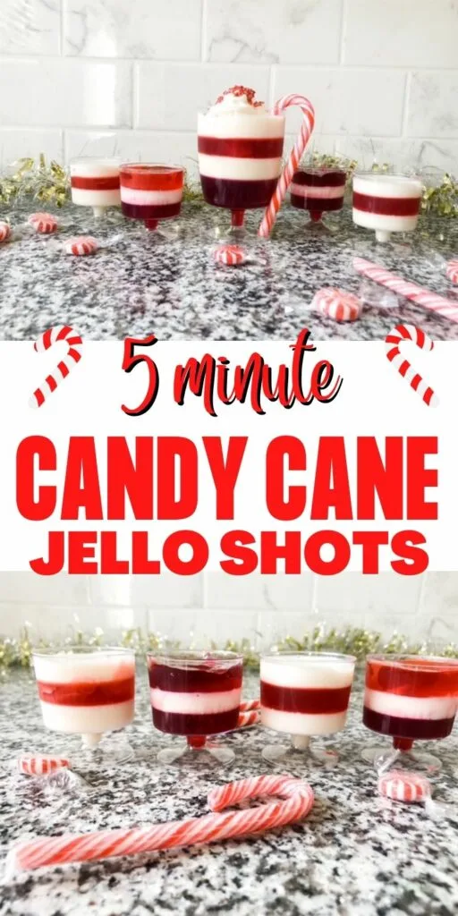 Candy Cane Jello Shots