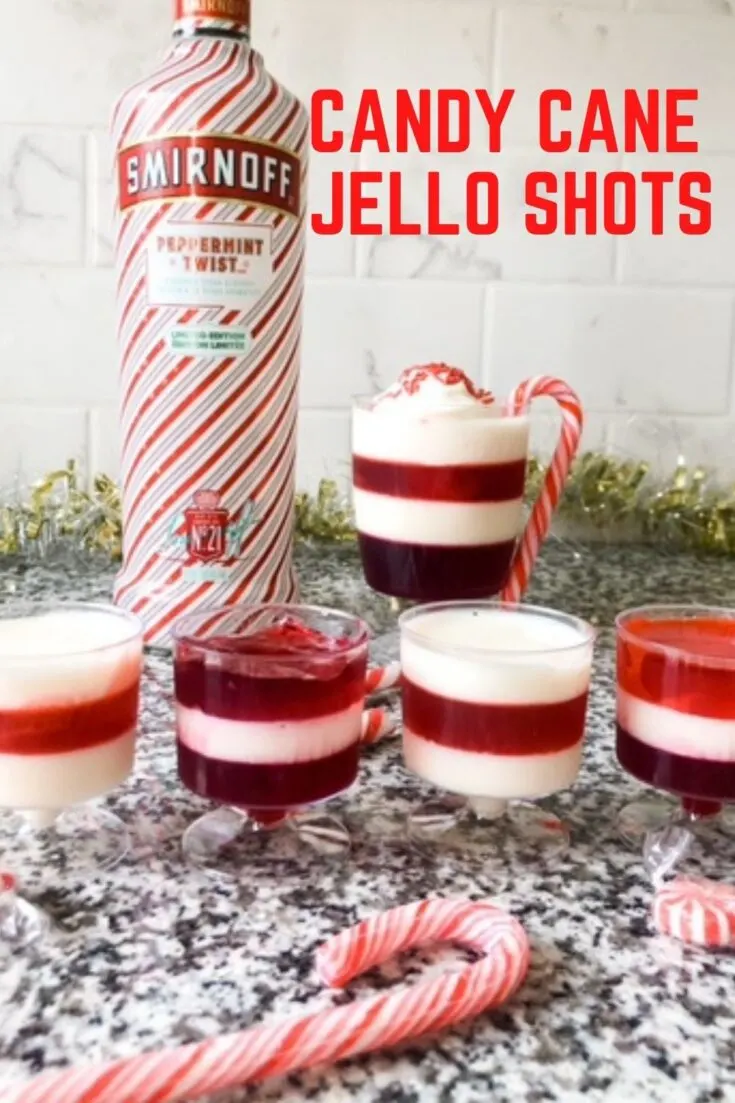 CANDY CANE JELLO SHOTS