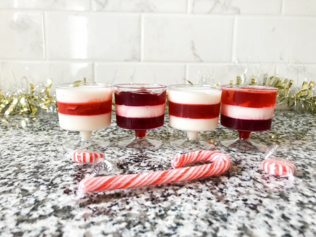 Candy Cane Jello Shots