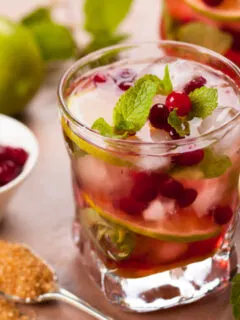cranberry mojito with vodka