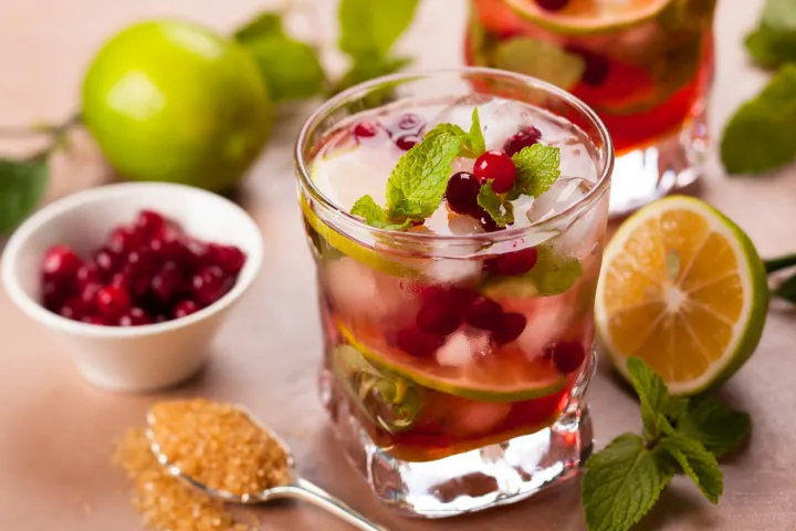 cranberry mojito with vodka