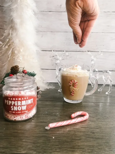 top your Christmas morning coffee with candy canes