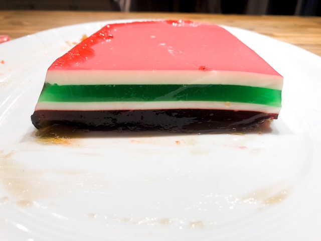red and green jello shots