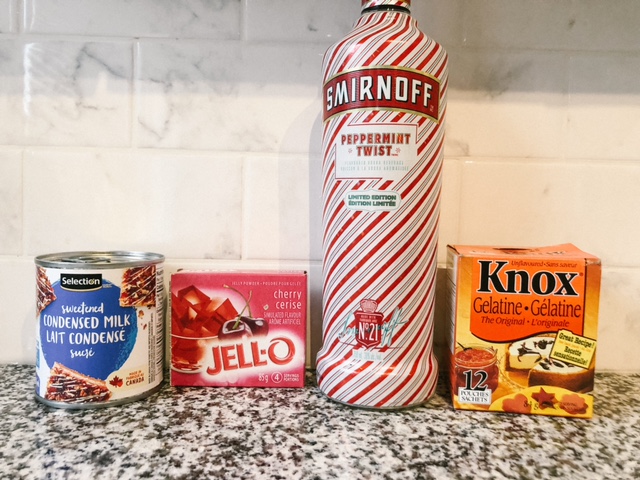 how to make candy cane Jello shots