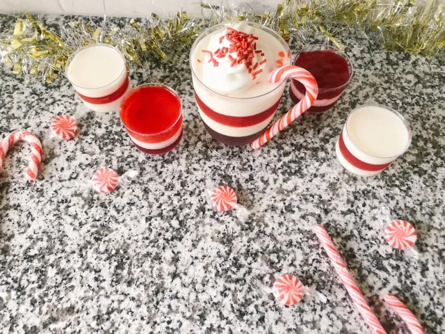 Candy cane Jello shots
