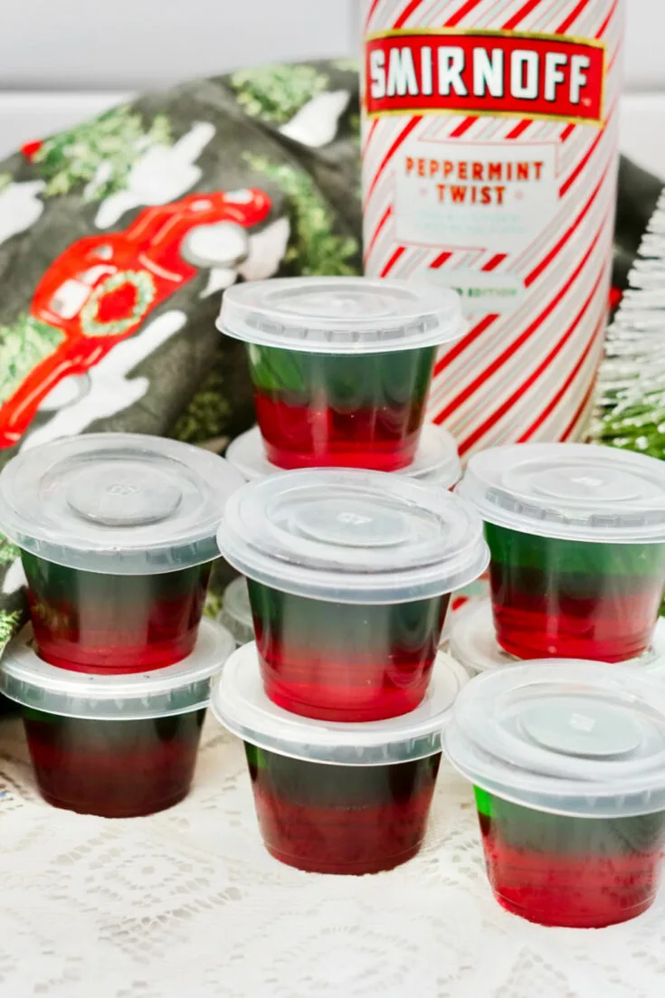 Red And Green Jello Shots