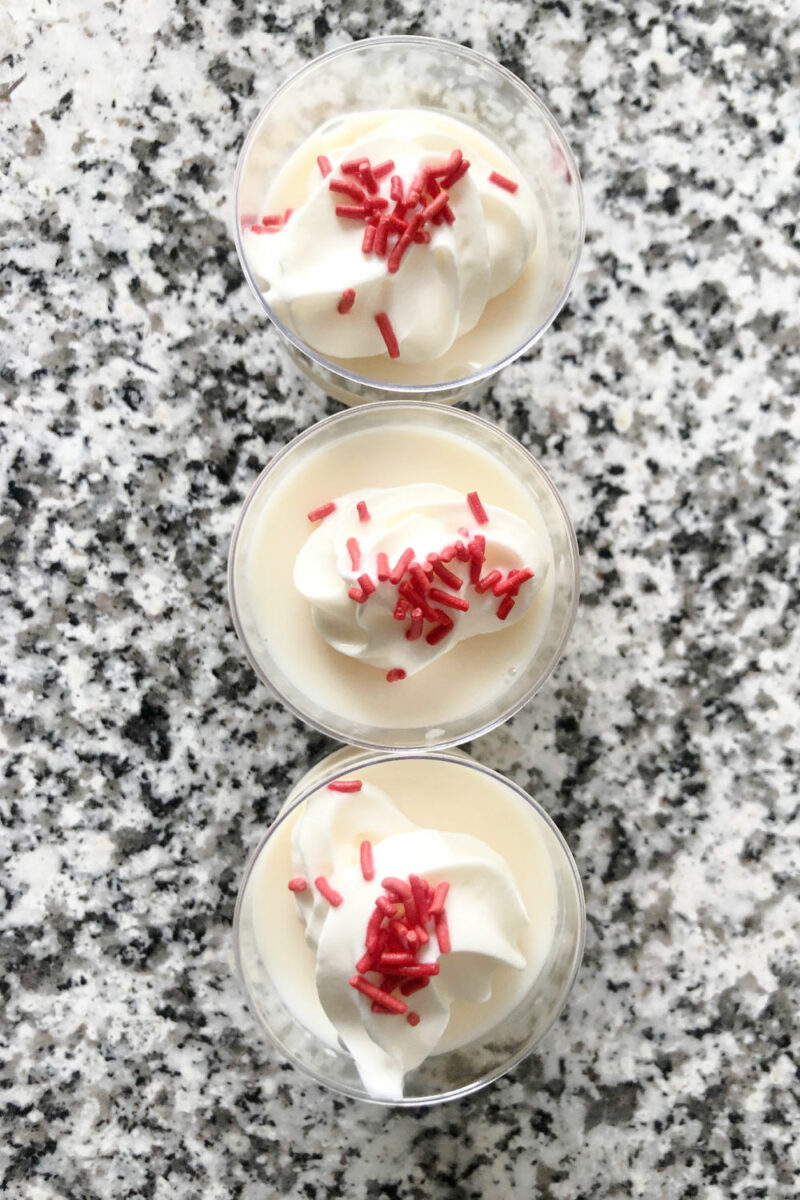 White Jello Shots With Condensed Milk