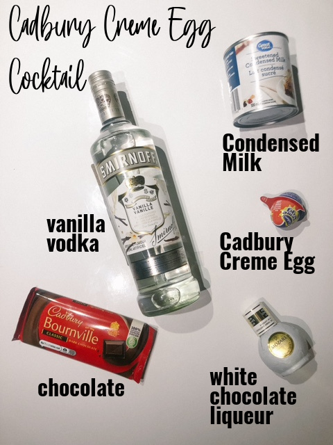 Cadbury Creme Egg Martini Ingredients