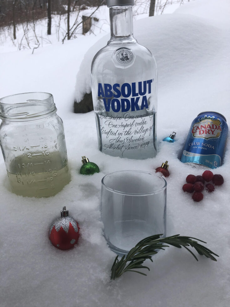 Christmas drink - mistletoe cocktail