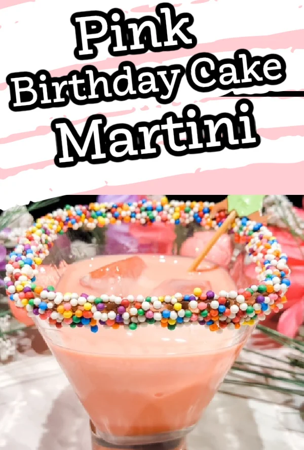Birthday cake martini