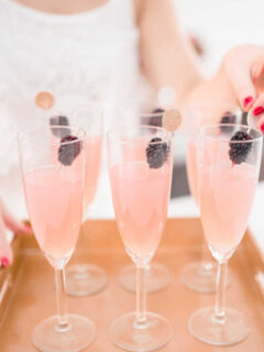 pink bridal shower drinks